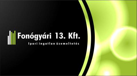 Fonógyári13 ingatlanszolgáltató KFT